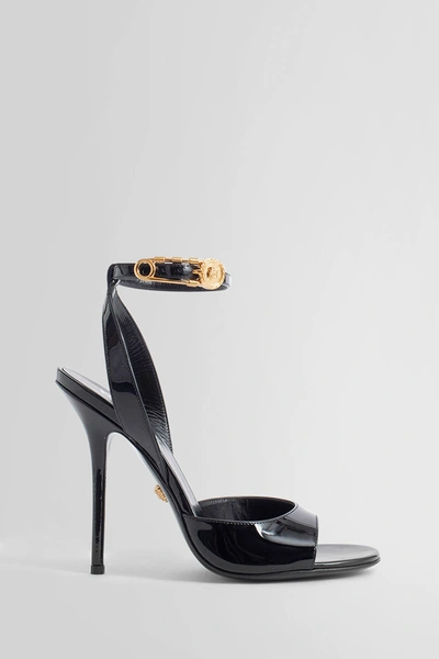 Shop Versace Woman Black Sandals