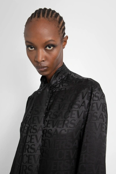 Shop Versace Woman Black Shirts