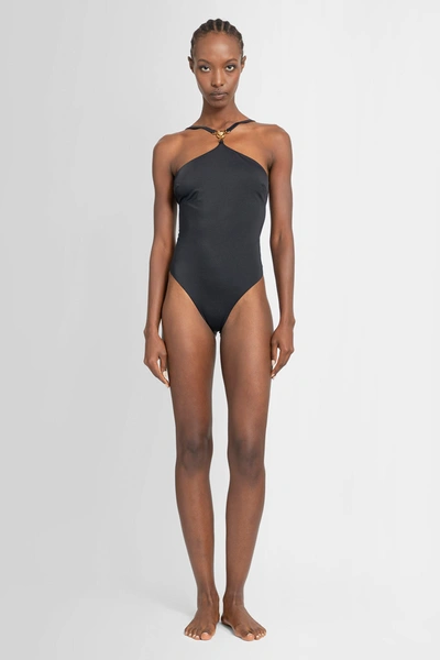 Shop Versace Woman Black Swimwear