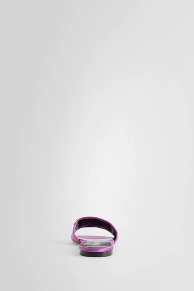Shop Versace Woman Purple Slides