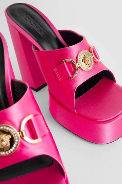 Shop Versace Woman Pink Sandals