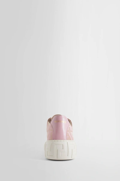 Shop Versace Woman Pink Sneakers