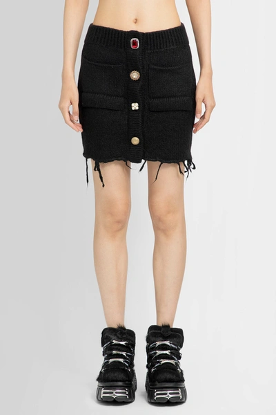 Shop Vetements Woman Black Skirts