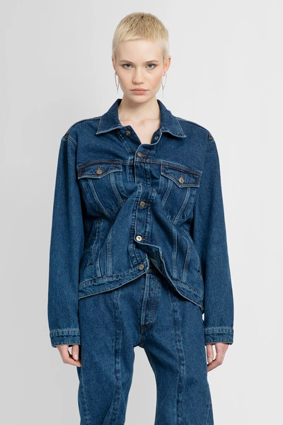Shop Y/project Woman Blue Jackets