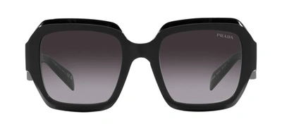 Shop Prada Pr 28zs 16k90a Butterfly Sunglasses In Grey