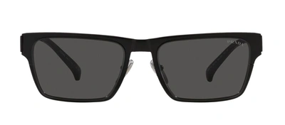 Shop Prada Pr 71zs 1bo5s0 Square Sunglasses In Grey
