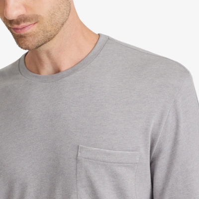 Shop Allbirds Men's Soft Merino Long Sleeve Tee In Medium Grey