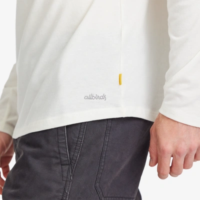 Shop Allbirds Men's Soft Merino Long Sleeve Tee In White