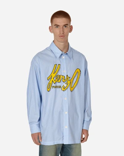 Shop Kenzo Archive Logo Shirt Sky In Blue