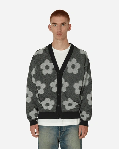 Shop Kenzo Flower Spot Cardigan In Black