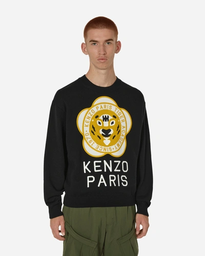 Shop Kenzo Tiger Academy Crewneck Sweater In Black