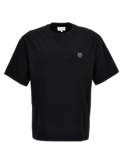Shop Maison Kitsuné Tonal Fox Head T-shirt Black