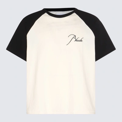 Shop Rhude T-shirt E Polo Bianco In White