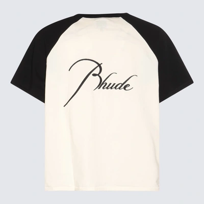 Shop Rhude T-shirt E Polo Bianco In White