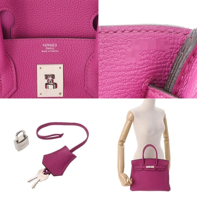 Birkin 30 leather handbag Hermès Pink in Leather - 20450568