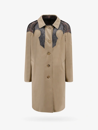 Shop Maison Margiela Coat In Beige