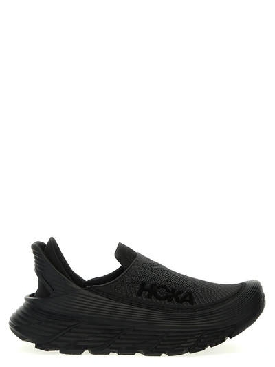 Shop Hoka One One 'restore Tc' Sneakers In Black