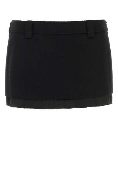 Shop Miu Miu Skirts In Black