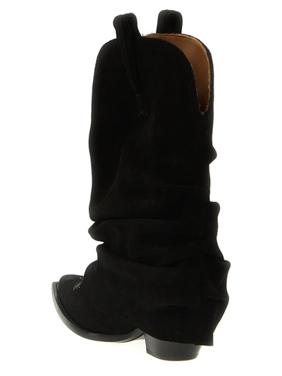 Shop R13 'chunky Cowboy' Boots In Black