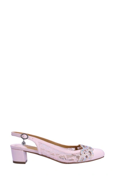 J. RENEÉ J. RENEÉ FALEECE CRYSTAL EMBELLISHED SLINGBACK PUMP 