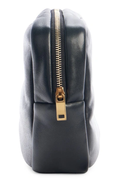 Saint Laurent Cassandra Medium Ysl Cosmetic Pouch Bag In Nero