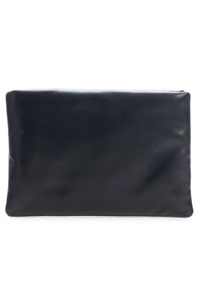 Shop Saint Laurent Cassandre Calypso Pouch In Nero