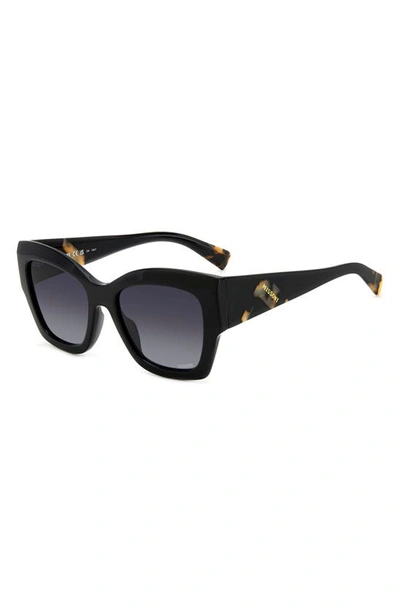 Shop Missoni 53mm Square Sunglasses In Black/ Grey Shaded