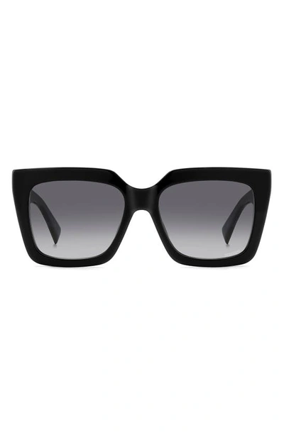 Shop Missoni 55mm Square Sunglasses In Black/ Grey Shaded