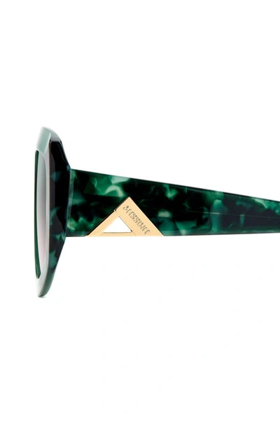 Shop Missoni 54mm Square Sunglasses In Green Pink Havana/ Green Pink