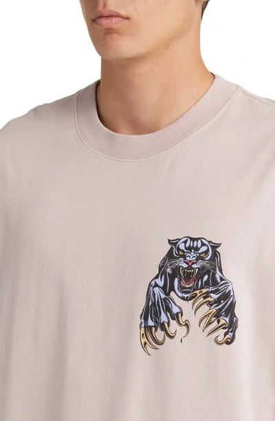 Shop Allsaints Beast Cotton Graphic T-shirt In Floss Pink