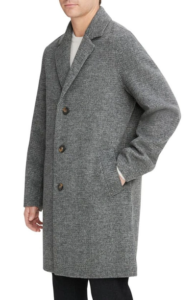 Shop Vince Splittable Wool Blend Car Coat In Heather Black