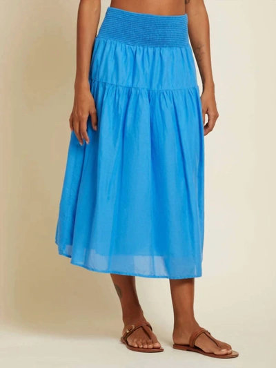 Shop Nation Ltd Yumi Skirt In Lapis In Blue
