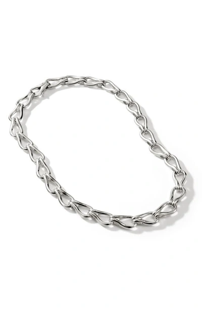 Shop John Hardy Surf Link Necklace In Silver