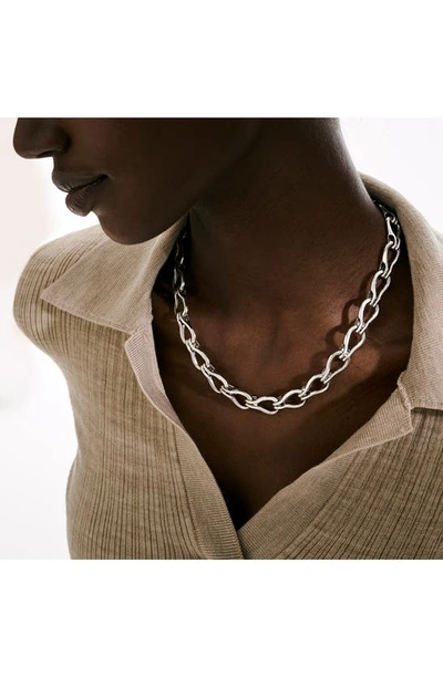 John Hardy Surf Link Sterling-silver Necklace In Silver