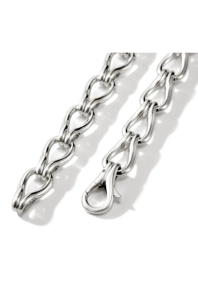 Shop John Hardy Surf Link Necklace In Silver