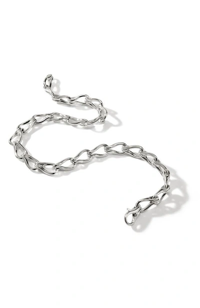 Shop John Hardy Surf Link Necklace In Silver