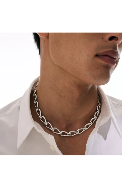 John Hardy Surf Link Sterling-silver Necklace In Silver