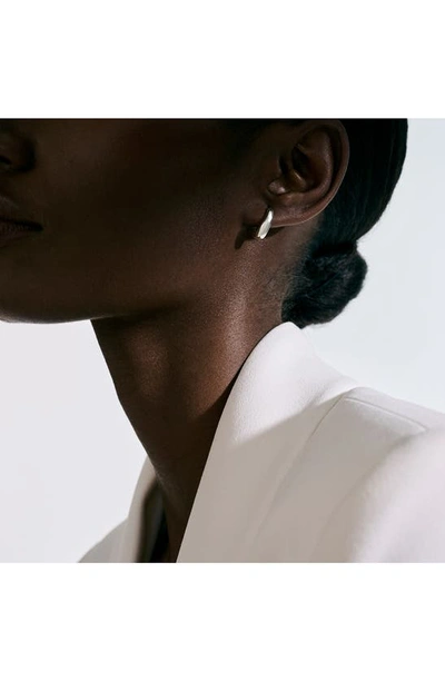John Hardy Small Surf J Hoop Earrings In Silver
