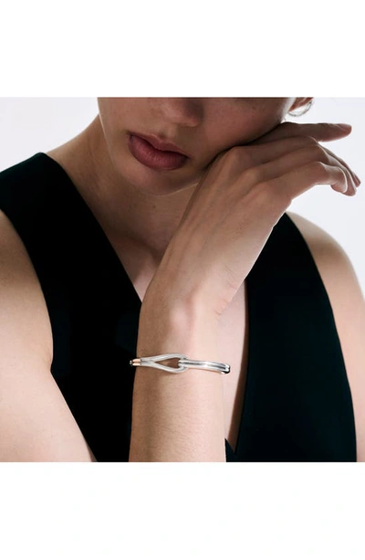 John Hardy Surf Hinged Bangle Bracelet In Silver