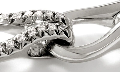 Shop John Hardy Surf Pavé Diamond Link Bracelet In Silver
