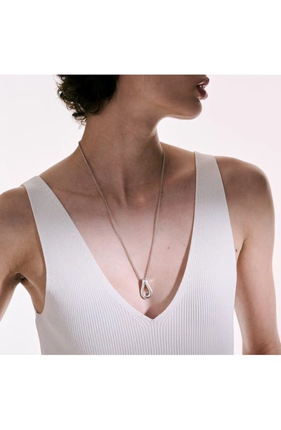 John Hardy Surf Pendant Necklace In Silver