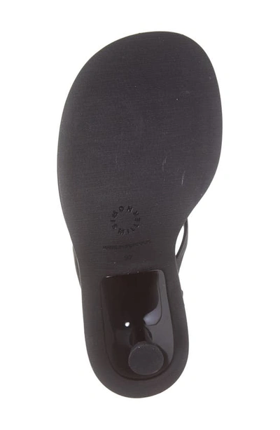 Shop Simon Miller Faux Leather Ankle Strap Sandal In Black