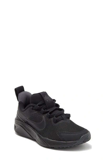 Nike Kids' Star Runner 4 Sneaker In Black/ Black/ Anthracite
