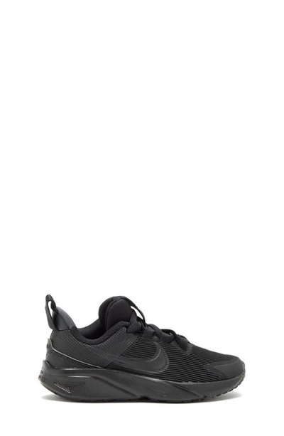 Nike Kids' Star Runner 4 Sneaker In Black/ Black/ Anthracite