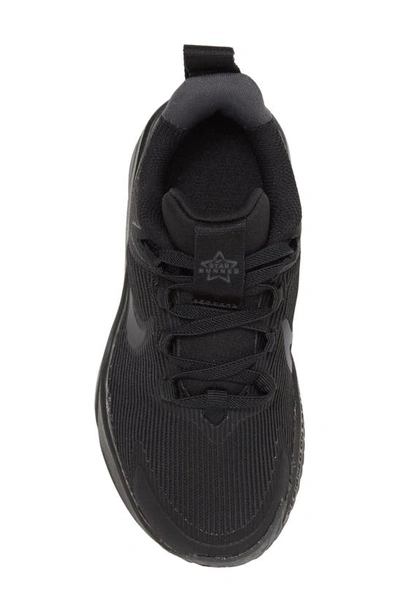 Nike Kids' Star Runner 4 Sneaker In Black/ Black/ Anthracite