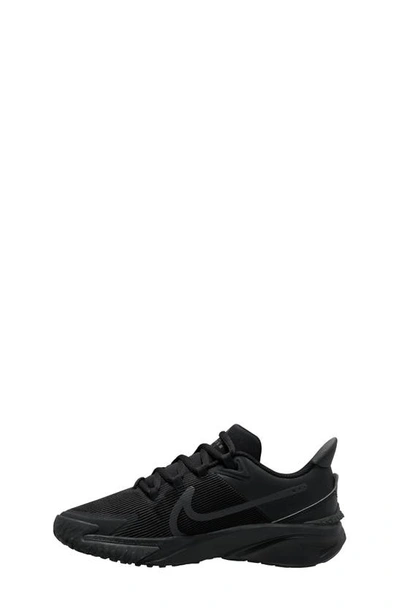 Nike Kids' Star Runner 4 Sneaker In Black/ Black/ Anthracite