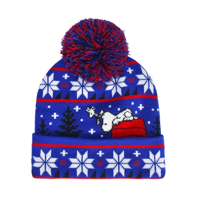 Shop Concept One Peanuts Blue Beanie Red House With Snoopy
