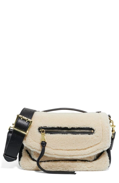 Shop Aimee Kestenberg Bandit Crossbody Bag In Natural Shearling