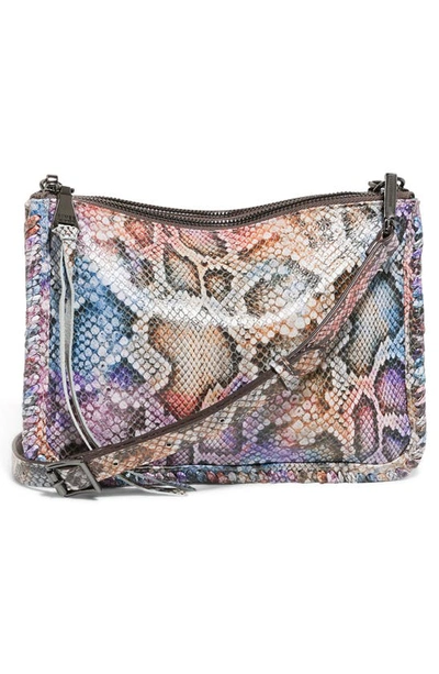 Aimee Kestenberg Famous Double Zip Leather Crossbody Bag In Ombre Cobra