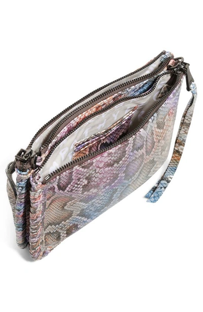 Shop Aimee Kestenberg Famous Double Zip Leather Crossbody Bag In Ombre Cobra